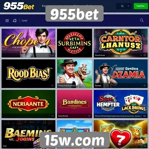 Variedade de jogos oferecidos pelo 955bet